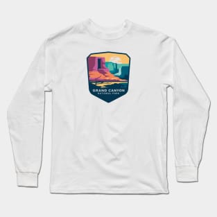 Grand Canyon National Park Colorful Canyon Emblem Long Sleeve T-Shirt